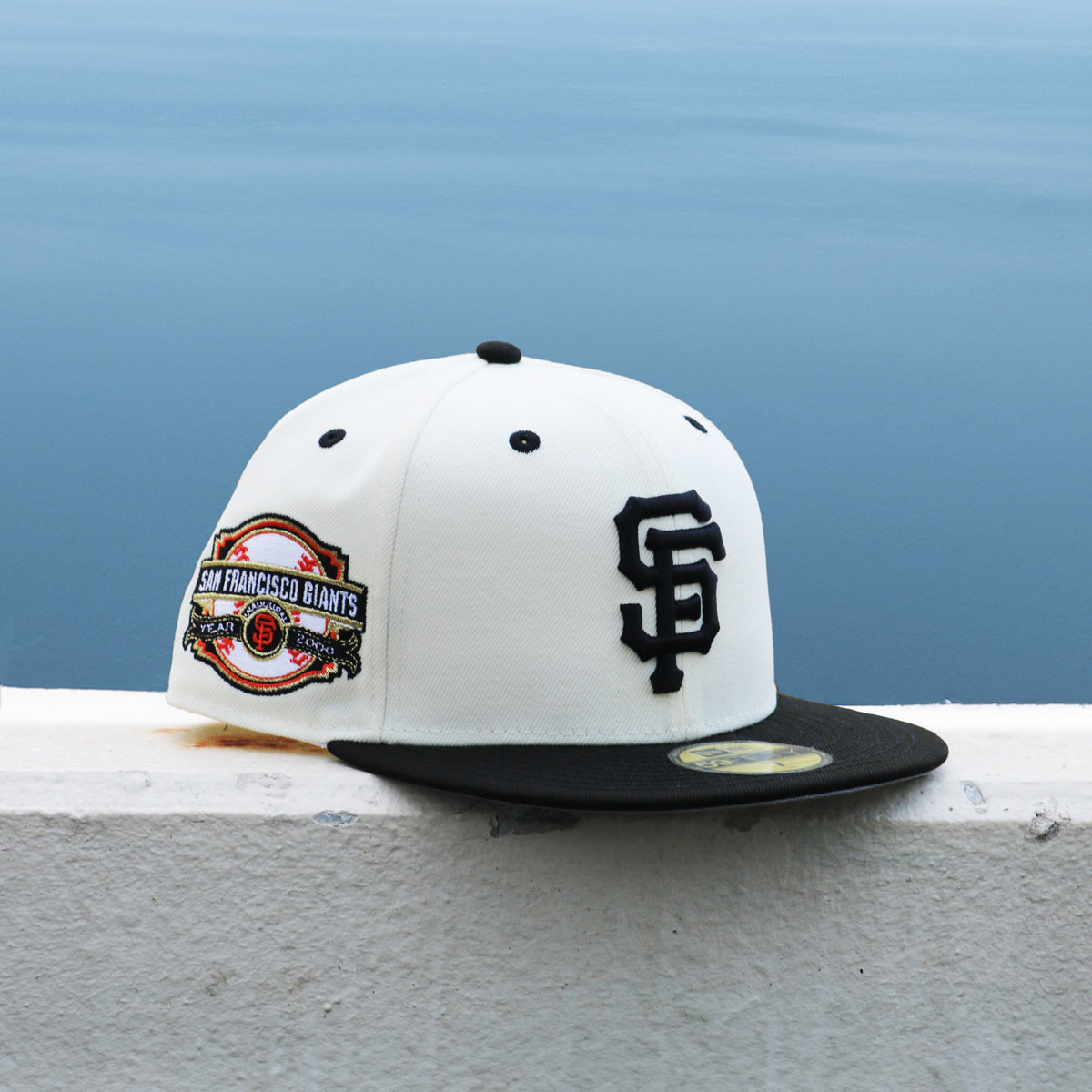 NEW ERA - 59FIFTY SAN FRANCISCO GIANTS CO 2000 INAUGURAL YEAR CHROME/BLACK【70894903】