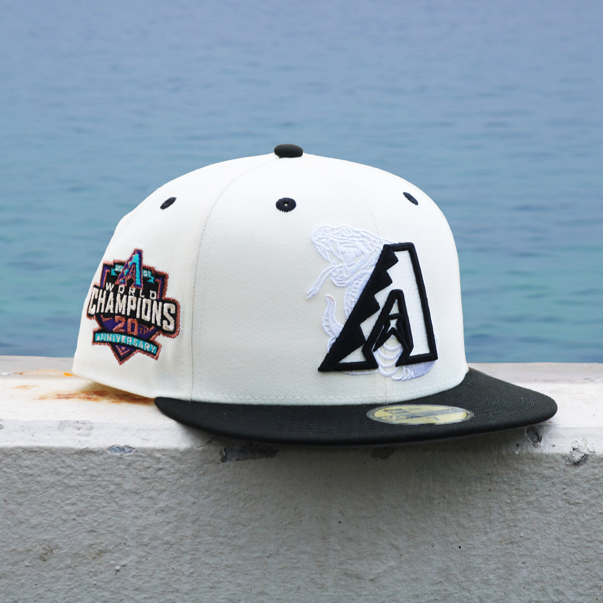 NEW ERA - 59FIFTY ARIZONA DIAMONDBACKS CO 20TH ANV CHROME/BLACK【70894904】