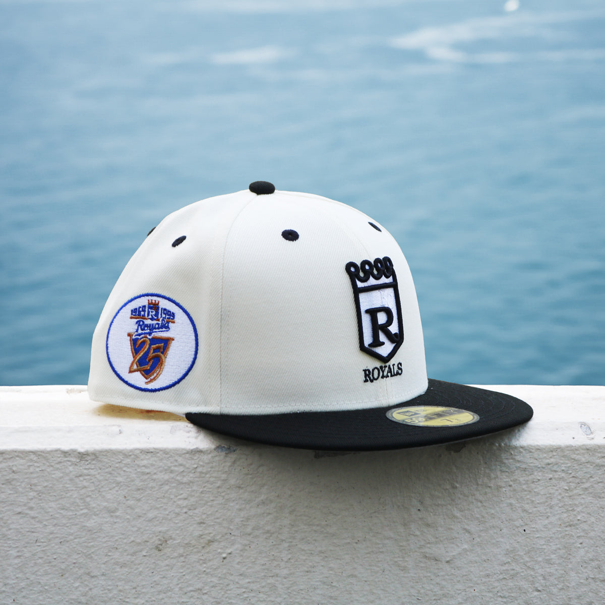 NEW ERA - 59FIFTY KANSAS CITY ROYALS CO 25TH ANV CHROME/BLACK【70894909】