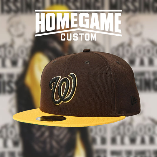 NEW ERA WASHINGTON NATIONALS - 59FIFTY CO BURNTWOOD/AGOLD 【70940905】