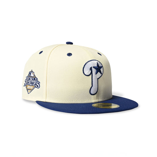 NEW ERA PHILADELPHIA PHILLIES - 59FIFTY CO 2008 WS CHROME/ROYAL 【70940909】