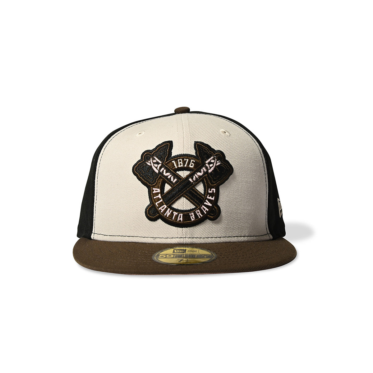 NEW ERA - ATLANTA BRAVES CO 59FIFTY STONE/BLACK/WALNUT【70973186】