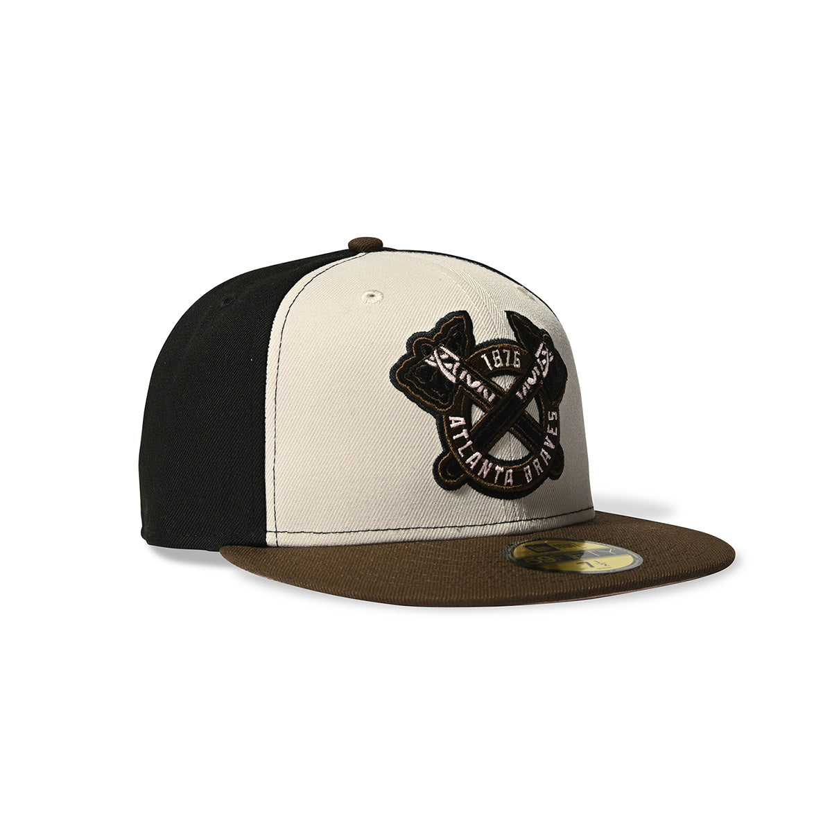 NEW ERA - ATLANTA BRAVES CO 59FIFTY STONE/BLACK/WALNUT【70973186】