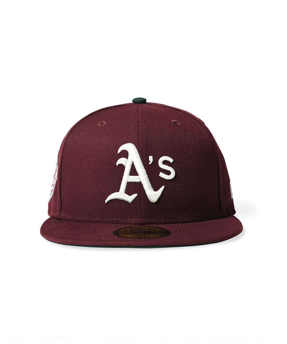 NEW ERA - Oakland Athletics CO 1989 WS 59FIFTY Chrome MAROON【70977489】