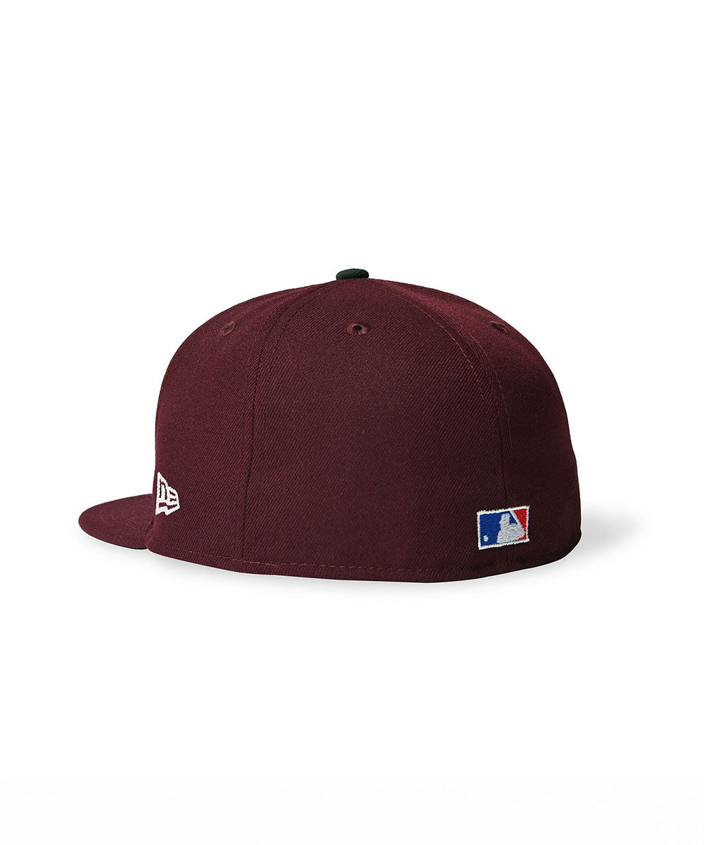 NEW ERA - Oakland Athletics CO 1989 WS 59FIFTY Chrome MAROON【70977489】