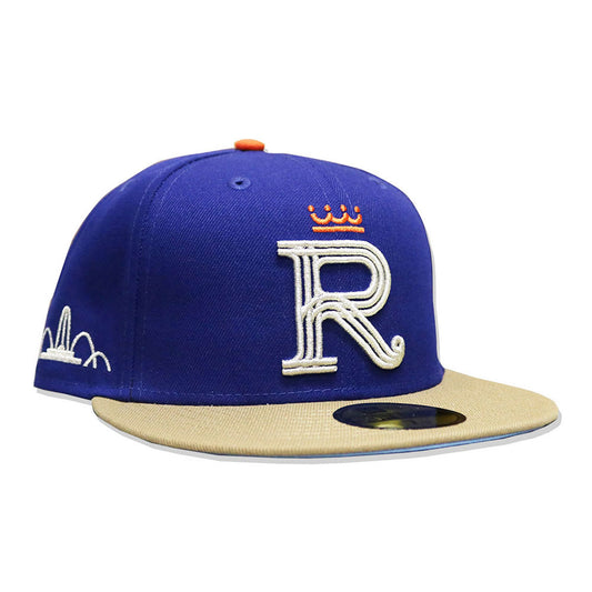 NEW ERA - Kansas City Royals CO FOUNTAIN CITY 59FIFTY DARK ROYAL/KHAKI【70978330】