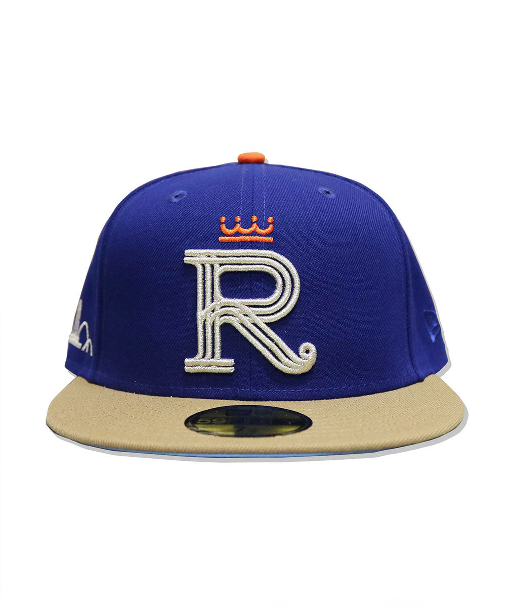 NEW ERA - Kansas City Royals CO FOUNTAIN CITY 59FIFTY DARK ROYAL/KHAKI【70978330】