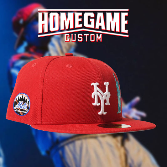 NEW ERA - NEW YORK METS CO THE BIG APPLE 59FIFTY SCARKET 【70982729】