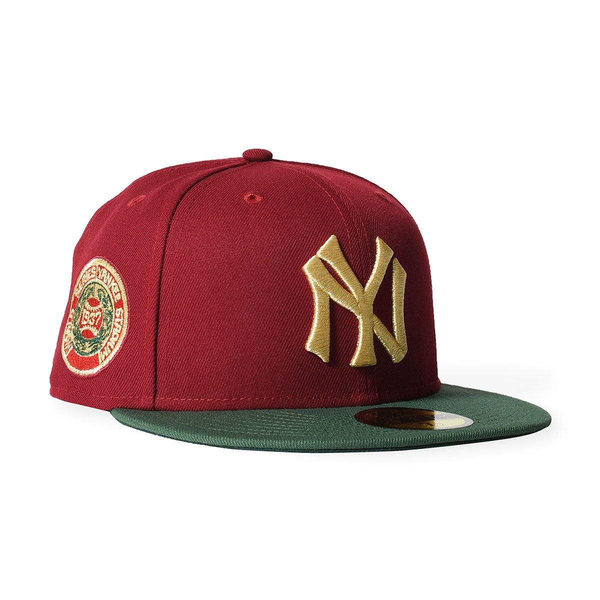 NEW ERA - NEW YORK YANKEES CO 1937 WS 59FIFTY CARDINAL/CILANTRO GRN 【70991352】
