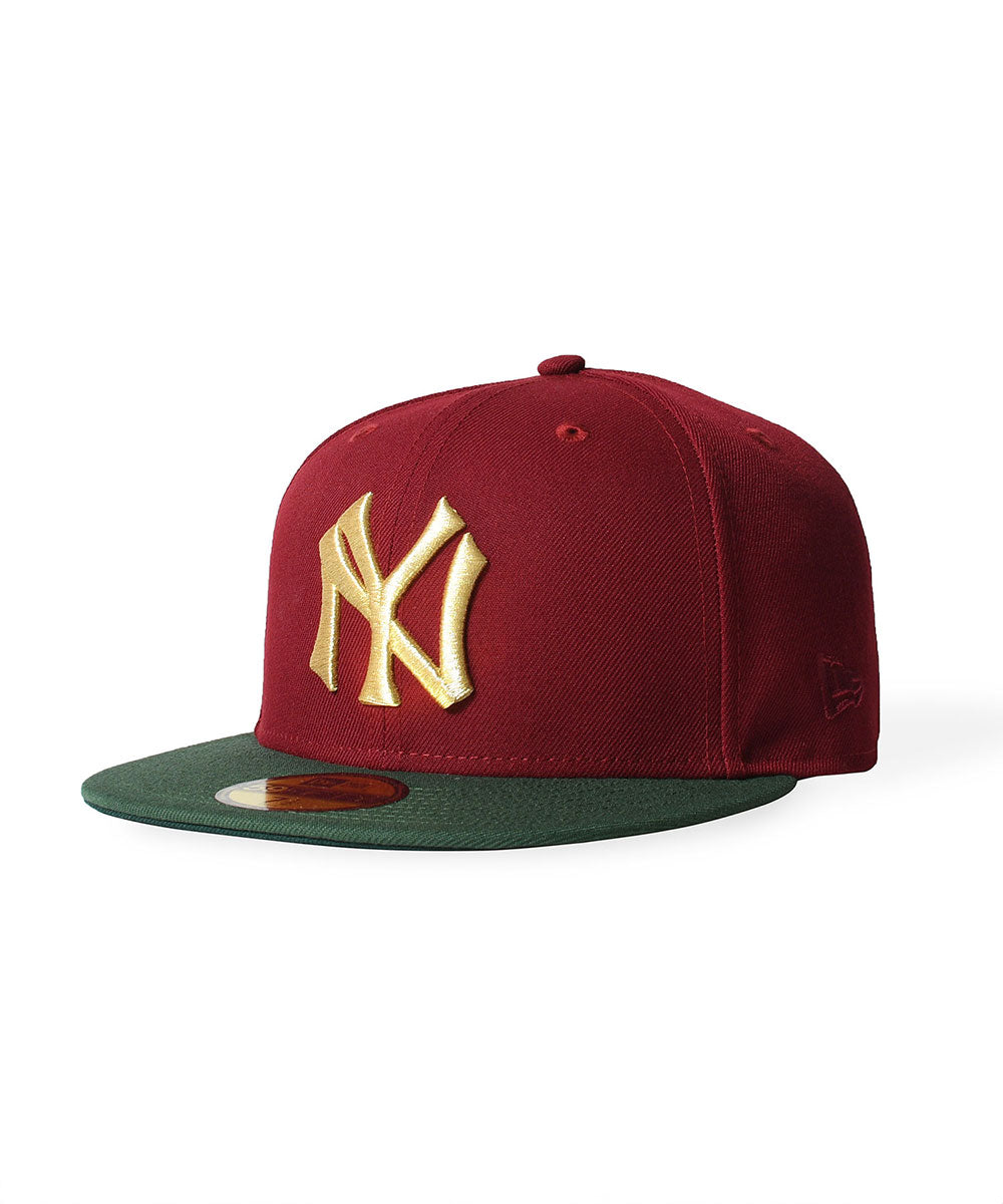 NEW ERA - NEW YORK YANKEES CO 1937 WS 59FIFTY CARDINAL/CILANTRO GRN 【70991352】