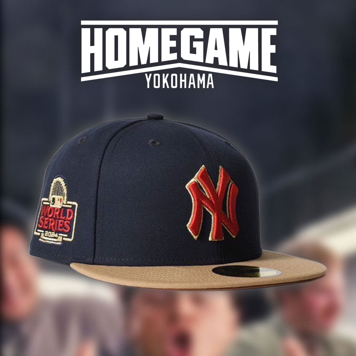 NEW ERA - NEW YORK YANKEES CO 2024 WORLD SERIES 59FIFTY NAVY/WALMUT【70991354】