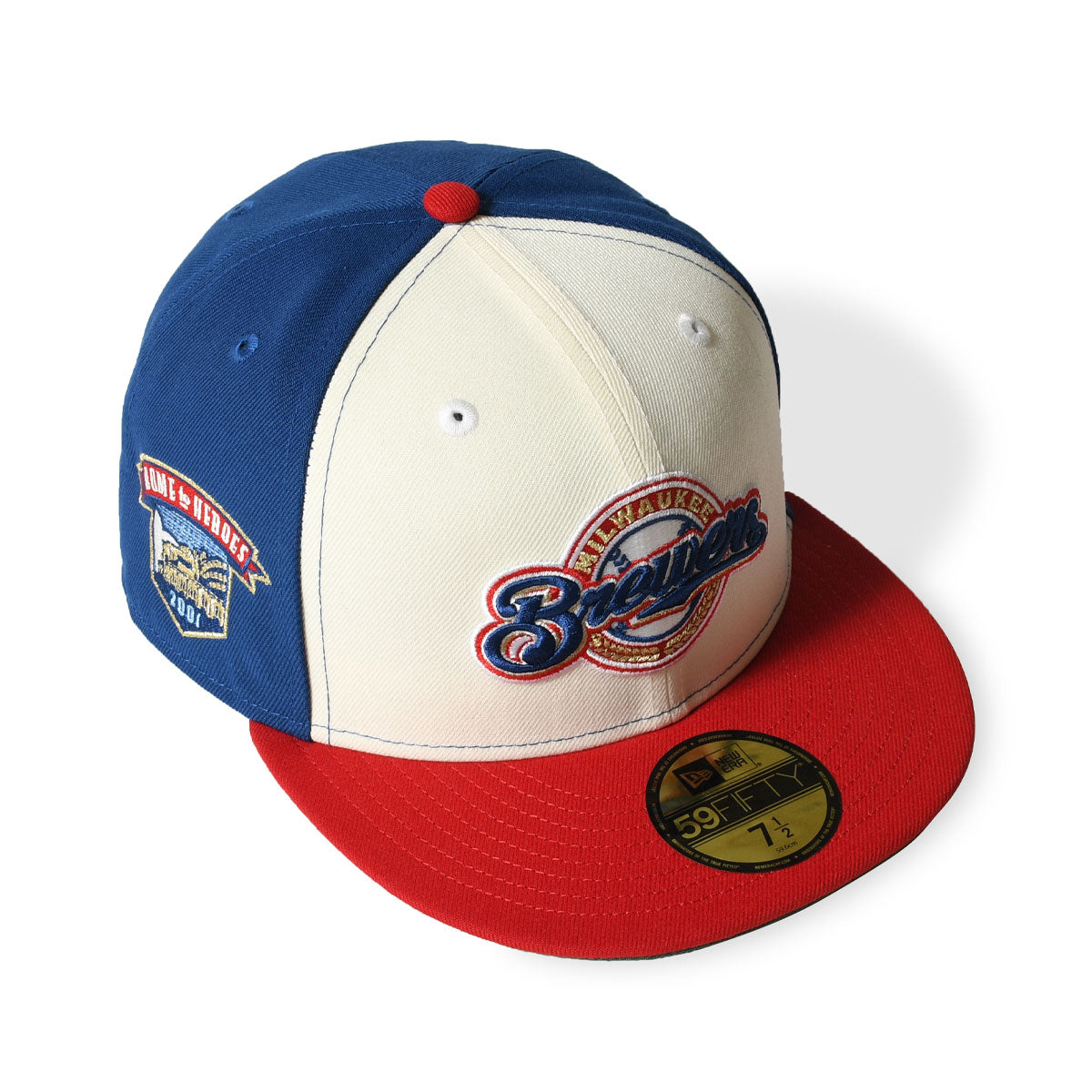 NEW ERA - MILWAUKEE BREWERS CO HOME TO HEROES 59FIFTY CHROME/SG BLUE/SCRT 【70991355】