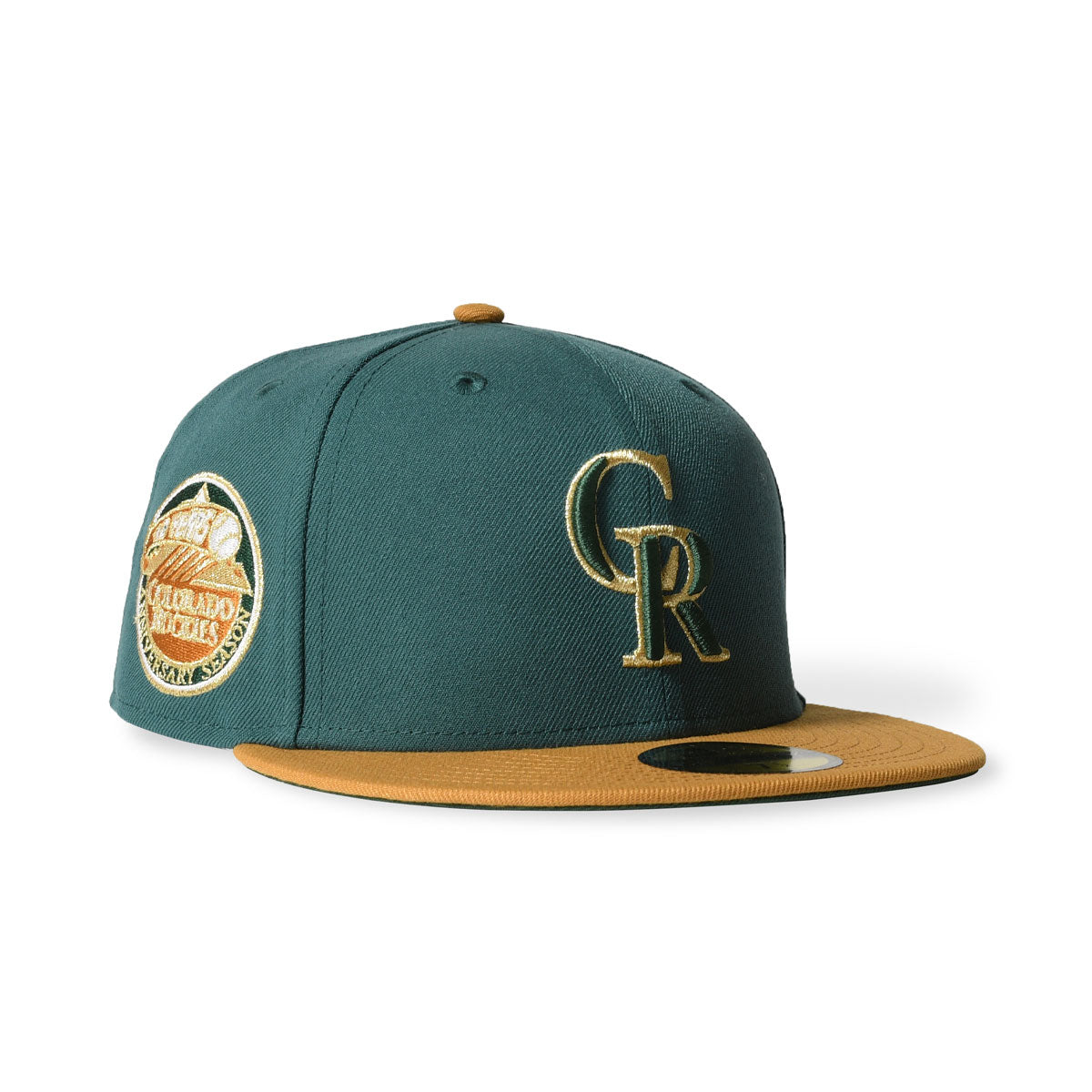 NEW ERA - COLORADO ROCKIES CO 10TH ANNIV 59FIFTY PINE NEEDLE GRN/PNM TAN 【70991356】