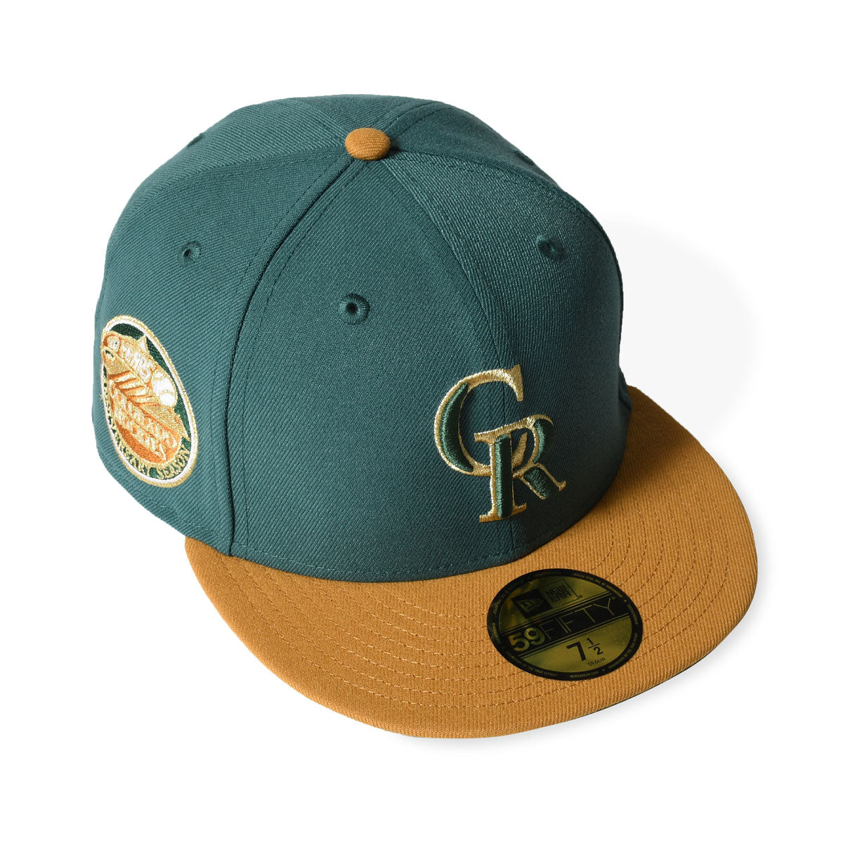 NEW ERA - COLORADO ROCKIES CO 10TH ANNIV 59FIFTY PINE NEEDLE GRN/PNM TAN 【70991356】