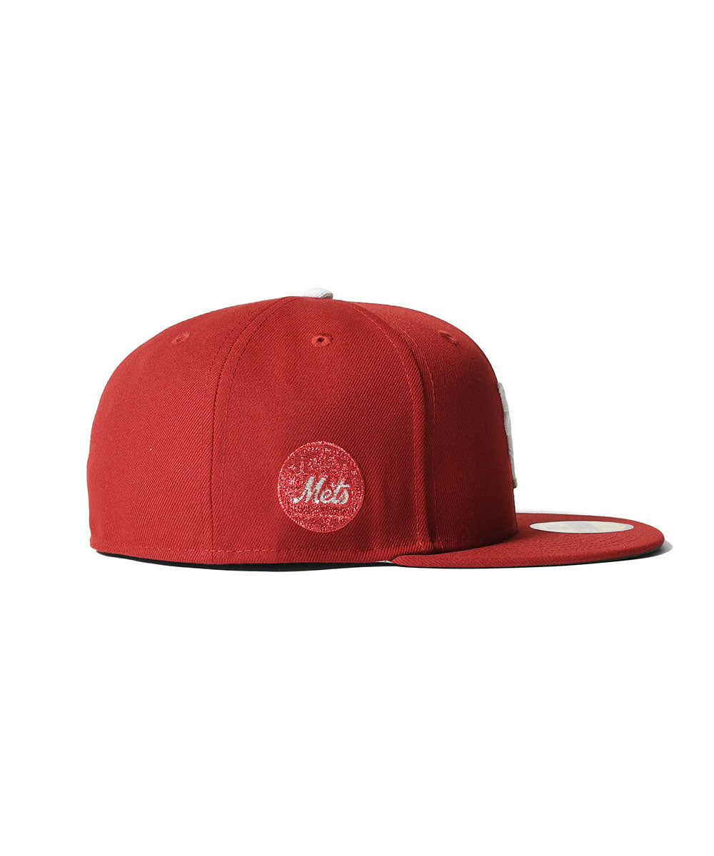 NEW ERA - NEW YORK METS 59FIFTY CO SKYLINE BALL HOT RED 【70991625