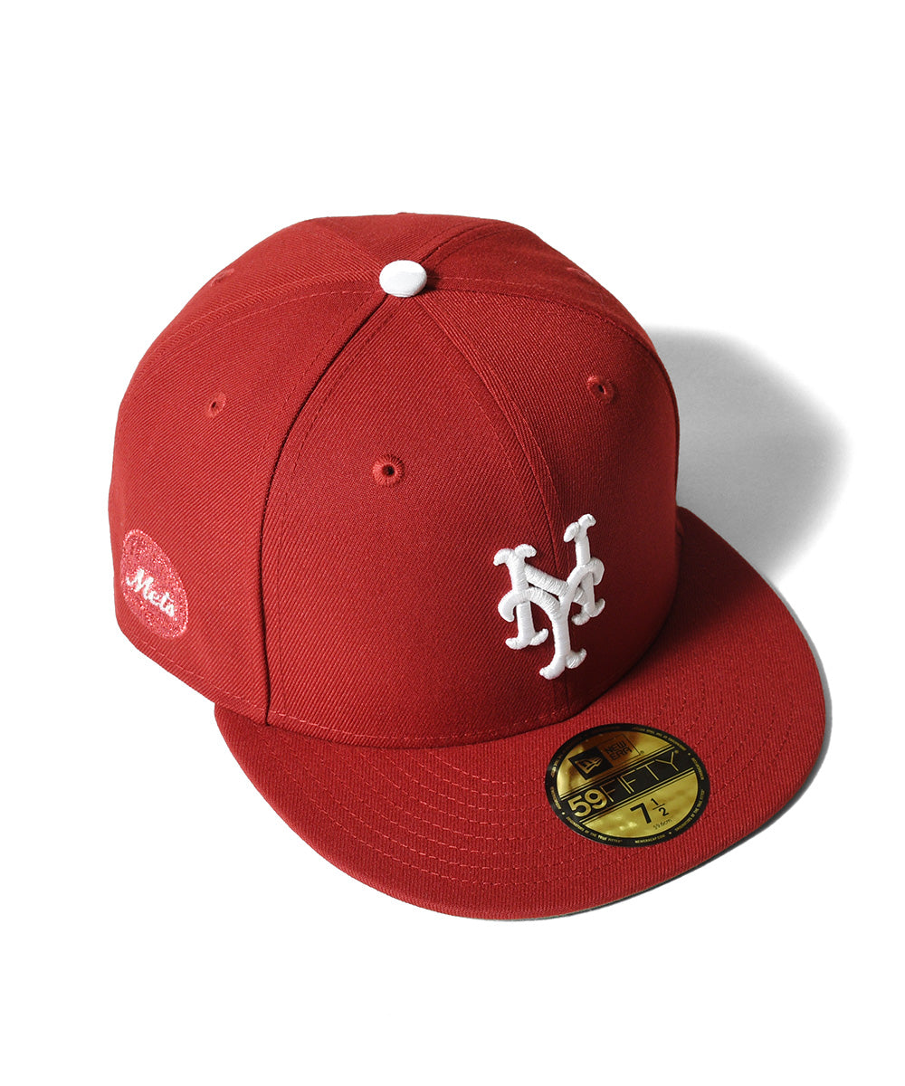 NEW ERA - NEW YORK METS 59FIFTY CO SKYLINE BALL HOT RED 【70991625】