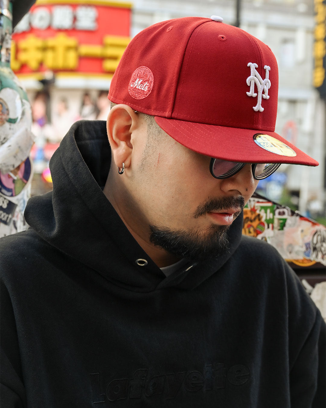 NEW ERA - NEW YORK METS 59FIFTY CO SKYLINE BALL HOT RED 【70991625