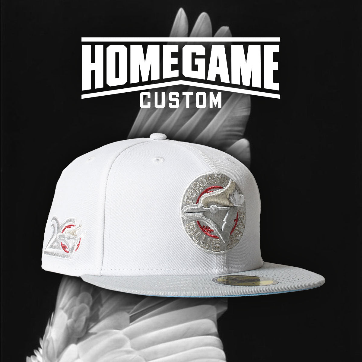 NEW ERA - TORONTO BLUE JAYS CO 1996 20TH ANNIV 59FIFTY OPTIC WHT/D GREY 【70991641】