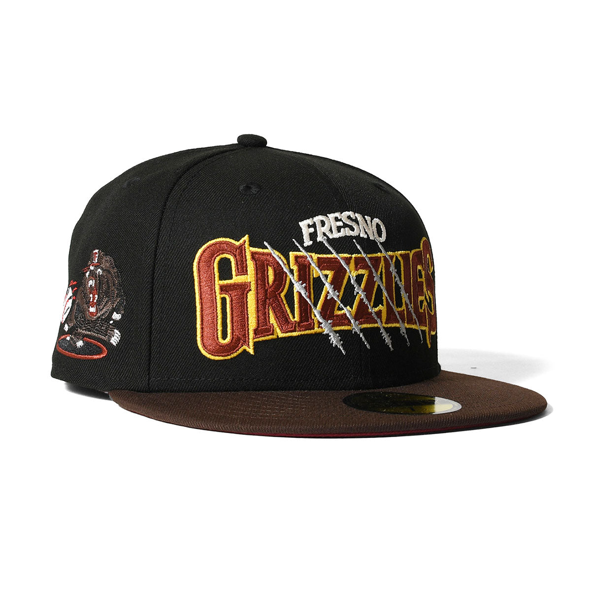 NEW ERA - FRESNO GRIZZLIES CO BEAR PITCHER MiLB 59FIFTY BLACK/BURNT WOOD 【70992036】