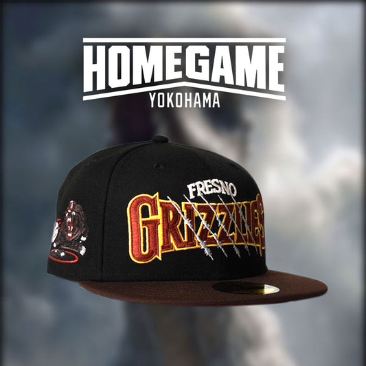 NEW ERA - FRESNO GRIZZLIES CO BEAR PITCHER MiLB 59FIFTY BLACK/BURNT WOOD 【70992036】