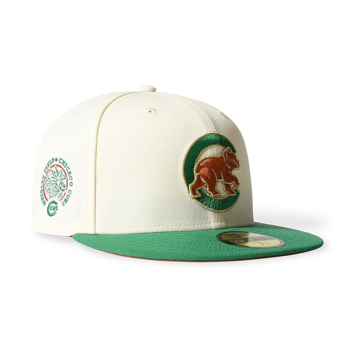 NEW ERA - CHICAGO CUBS CO 1969 WRICLEY FIELD 59FIFTY CHROME/B GREEN 【70993096 】