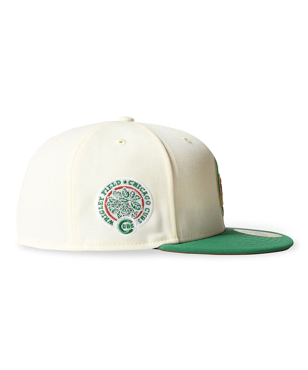 NEW ERA - CHICAGO CUBS CO 1969 WRICLEY FIELD 59FIFTY CHROME/B GREEN 【70993096 】