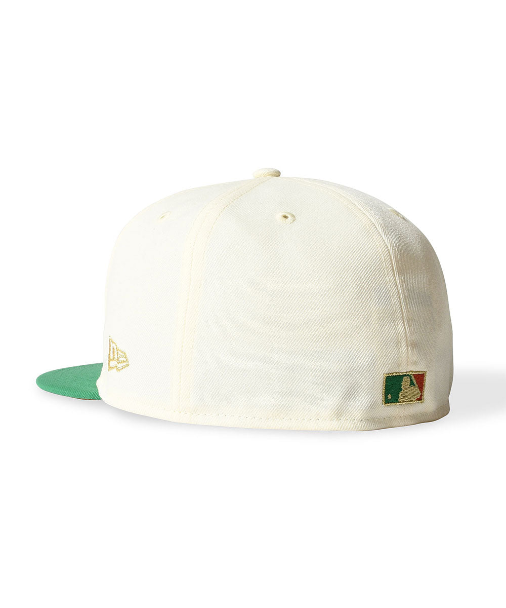 NEW ERA - CHICAGO CUBS CO 1969 WRICLEY FIELD 59FIFTY CHROME/B GREEN 【70993096 】