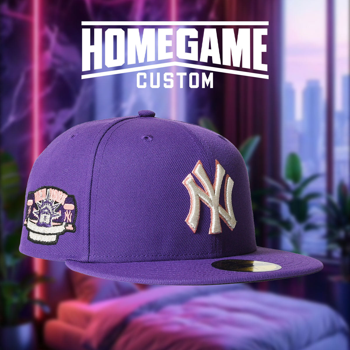 NEW ERA - NEW YORK YANKEES CO Subway Series 59FIFTY DEEP PURPLE 【71006616】