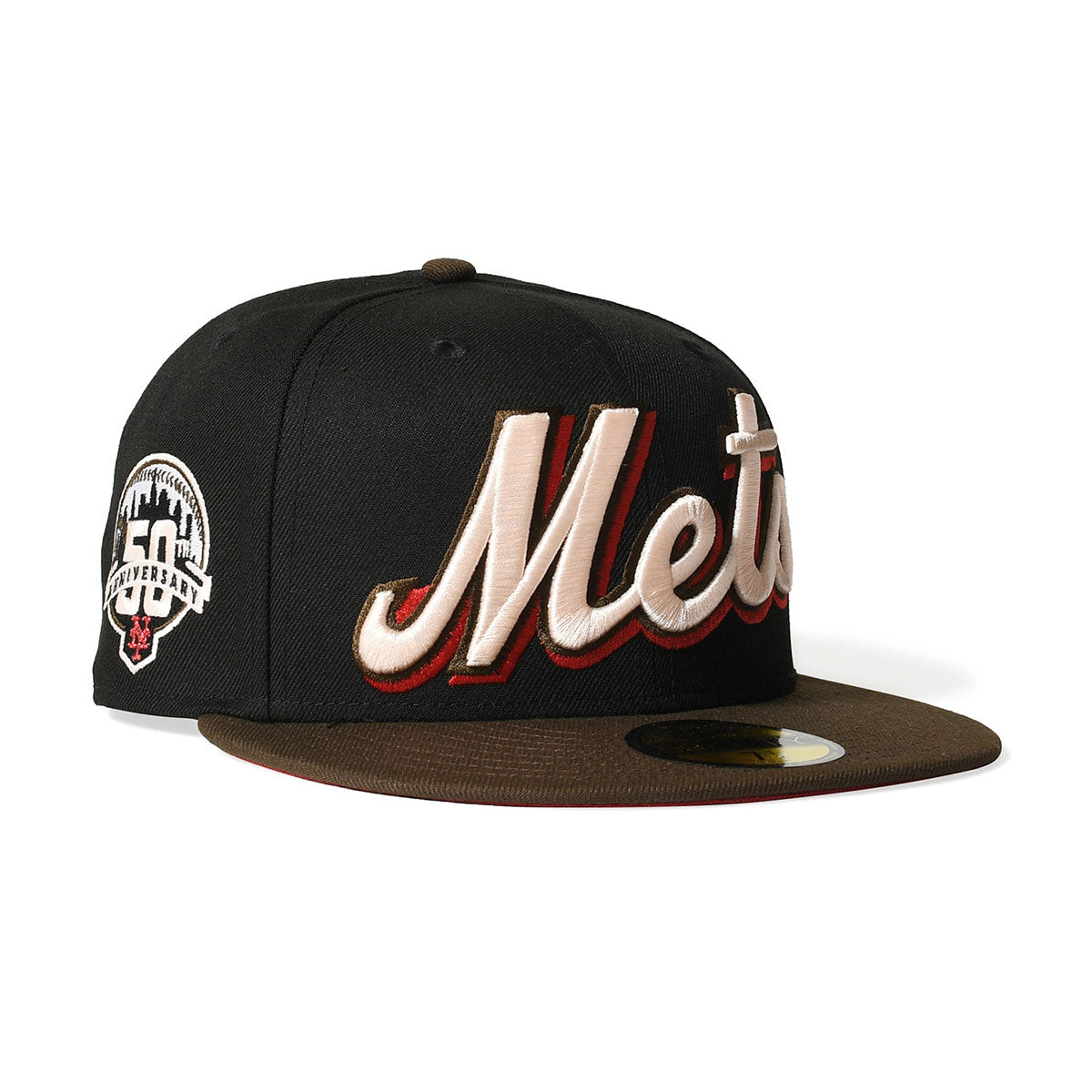 NEW ERA - NEW YORK METS CO 50TH ANNIV 59FIFTY BLACK/WALNUT 【71006620】