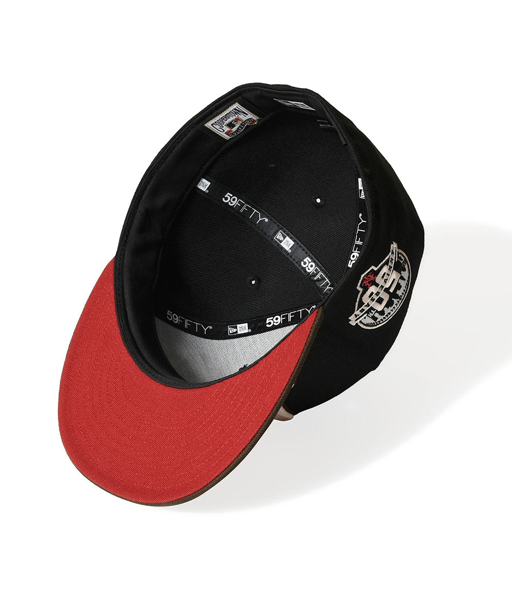 NEW ERA - NEW YORK METS CO 50TH ANNIV 59FIFTY BLACK/WALNUT 【71006620】