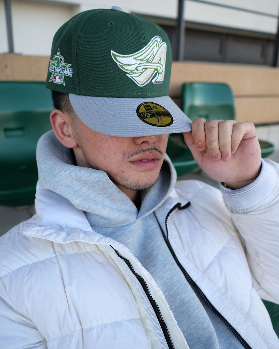 NEW ERA - ANAHEIM ANGELS CO All Star Game 2010 59FIFTY CILANTRO GREEN 【71006622】