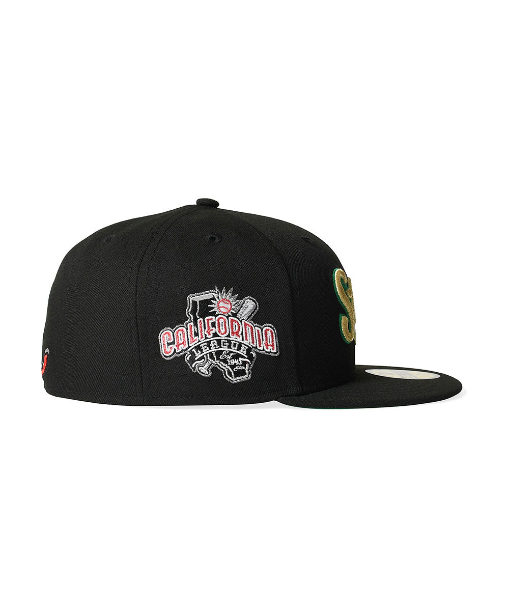 NEW ERA - LAKE ELSINORE STORM CO CALIFORNIA LEAGUE 59FIFTY BLACK 【71006624】