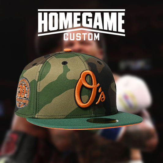 NEW ERA - BALTIMORE ORIOLES CO CAMDEN YARD 30TH 59FIFTY WD CAMO/EGRN【71021910】