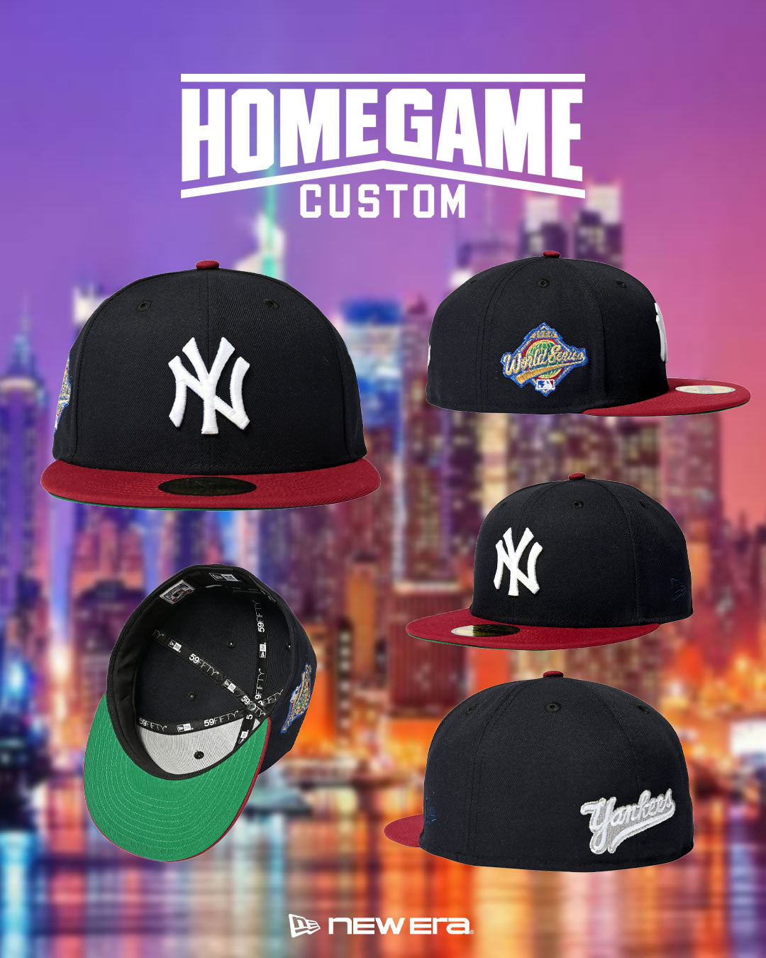 NEW ERA - NEW YORK YANKEES CO 1996 World Series 59FIFTY NAVY/CARDINAL 【71021929】