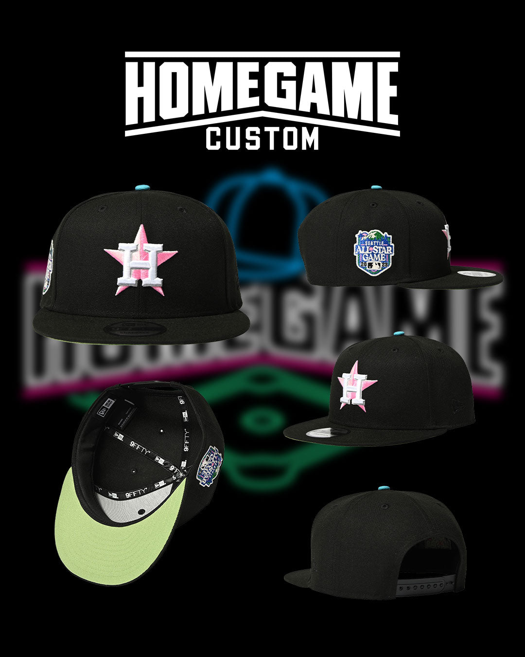 NEW ERA - HOUSTON ASTROS CO 2023 SEATTLE ASG BLACK 【71022597】