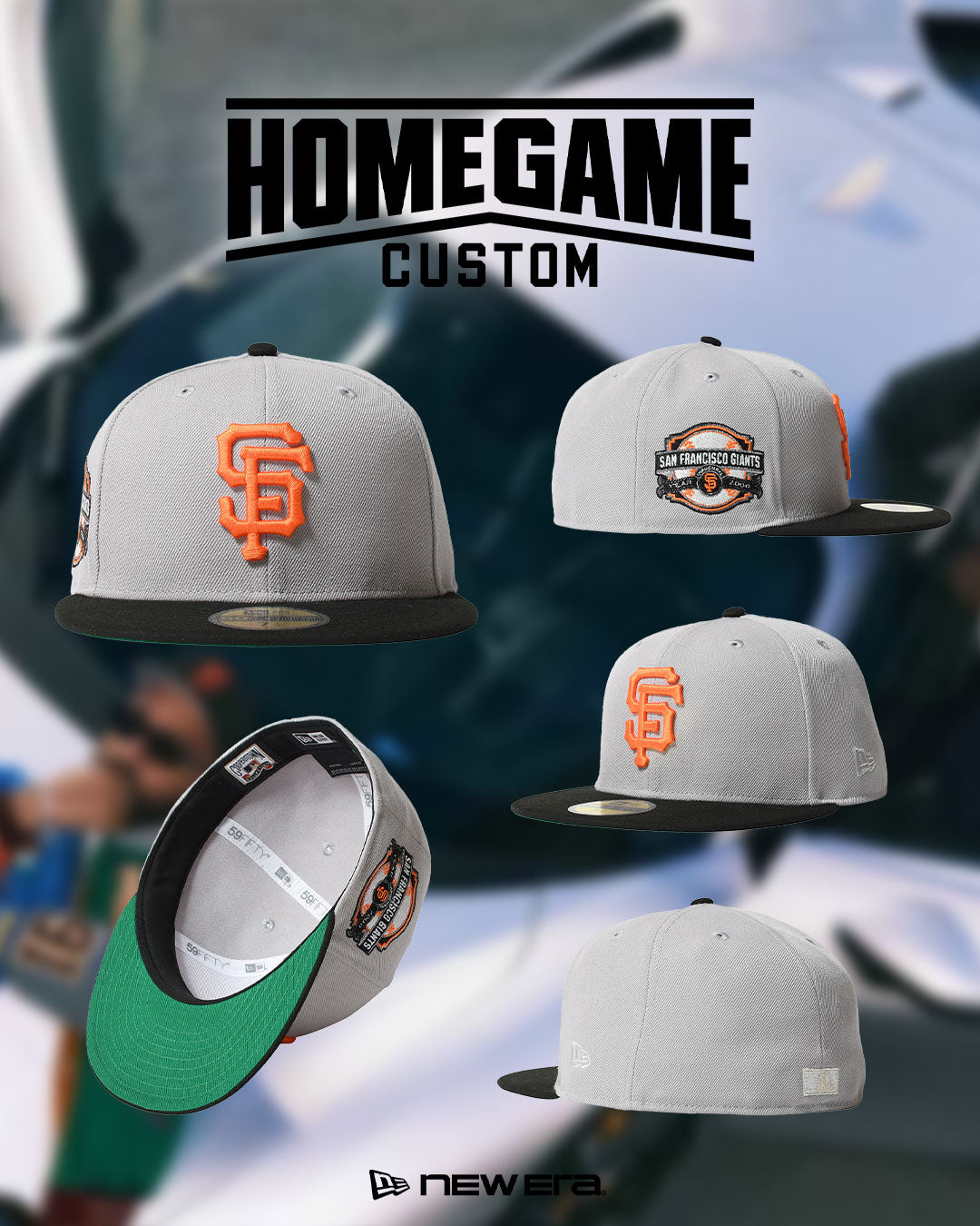 NEW ERA - SAN FRANCISCO GIANTS CO INAUGURAL 2000 59FIFTY GRAY/BLK