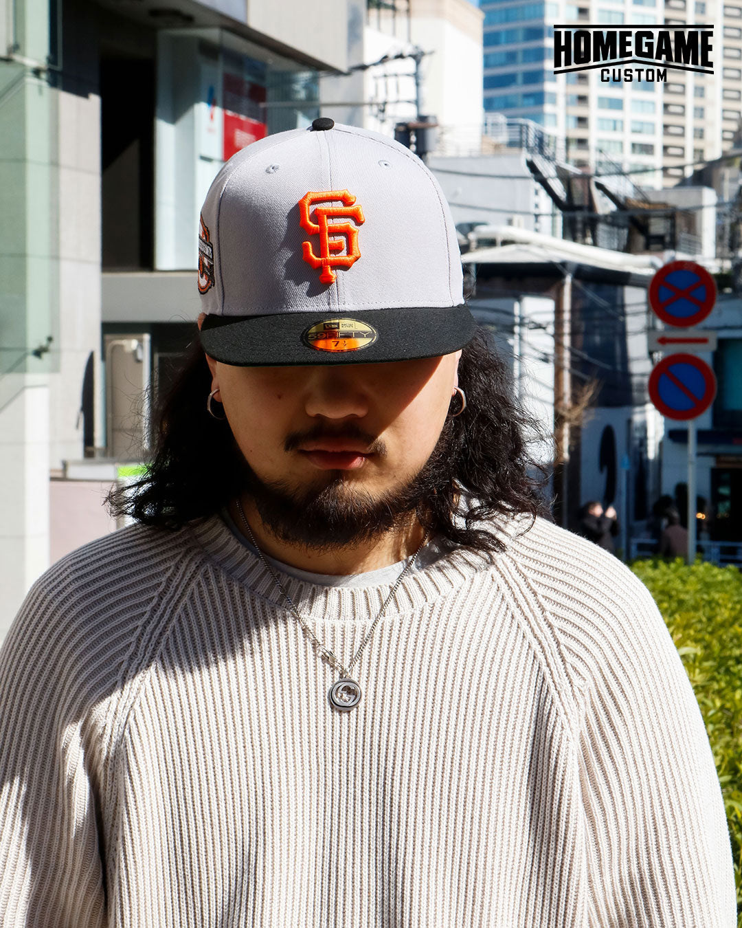 NEW ERA - SAN FRANCISCO GIANTS CO INAUGURAL 2000 59FIFTY GRAY/BLK【71023869】