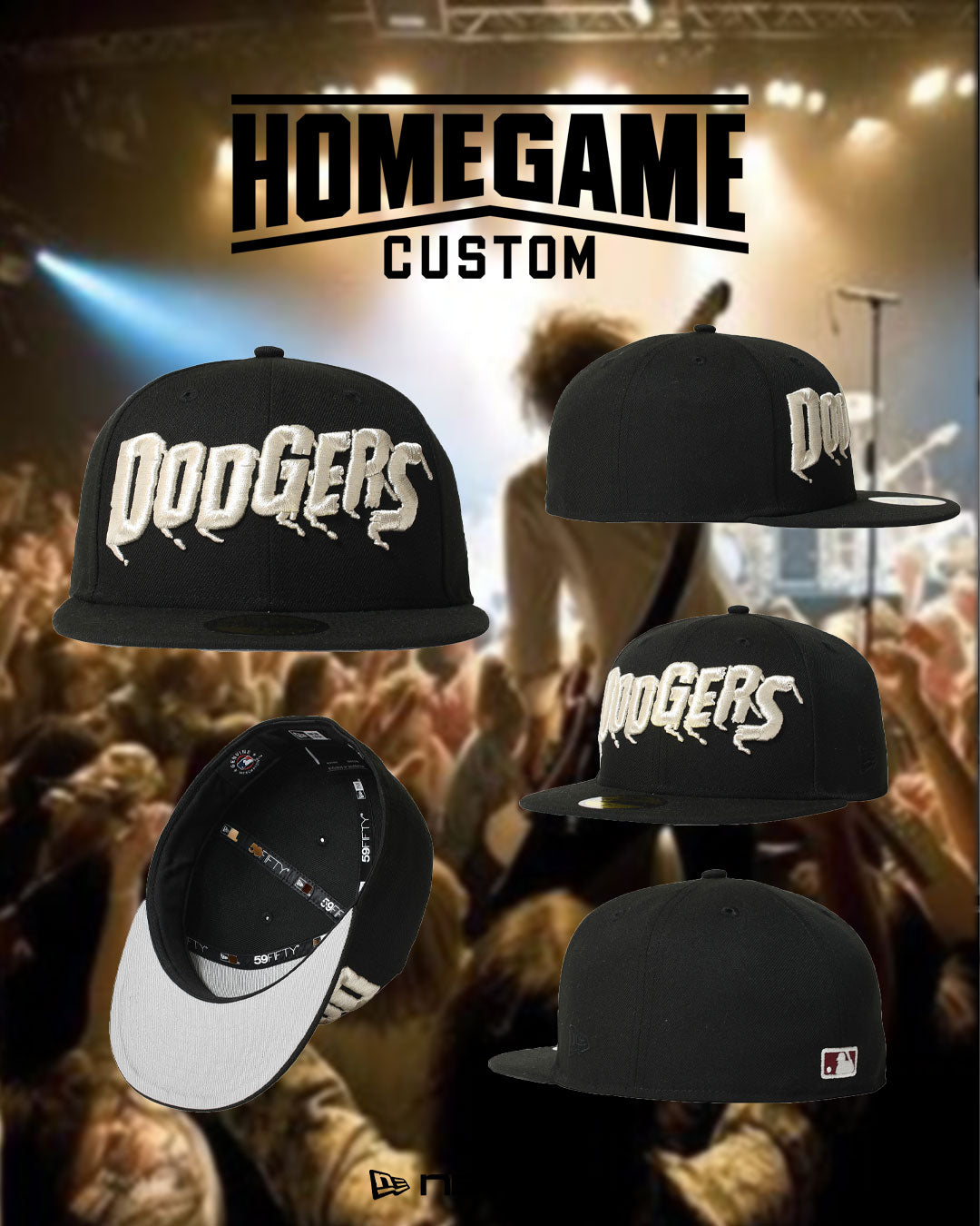 NEW ERA - LOS ANGELES DODGERS CO THE DODGERS 59FIFTY BLACK 【71023871】