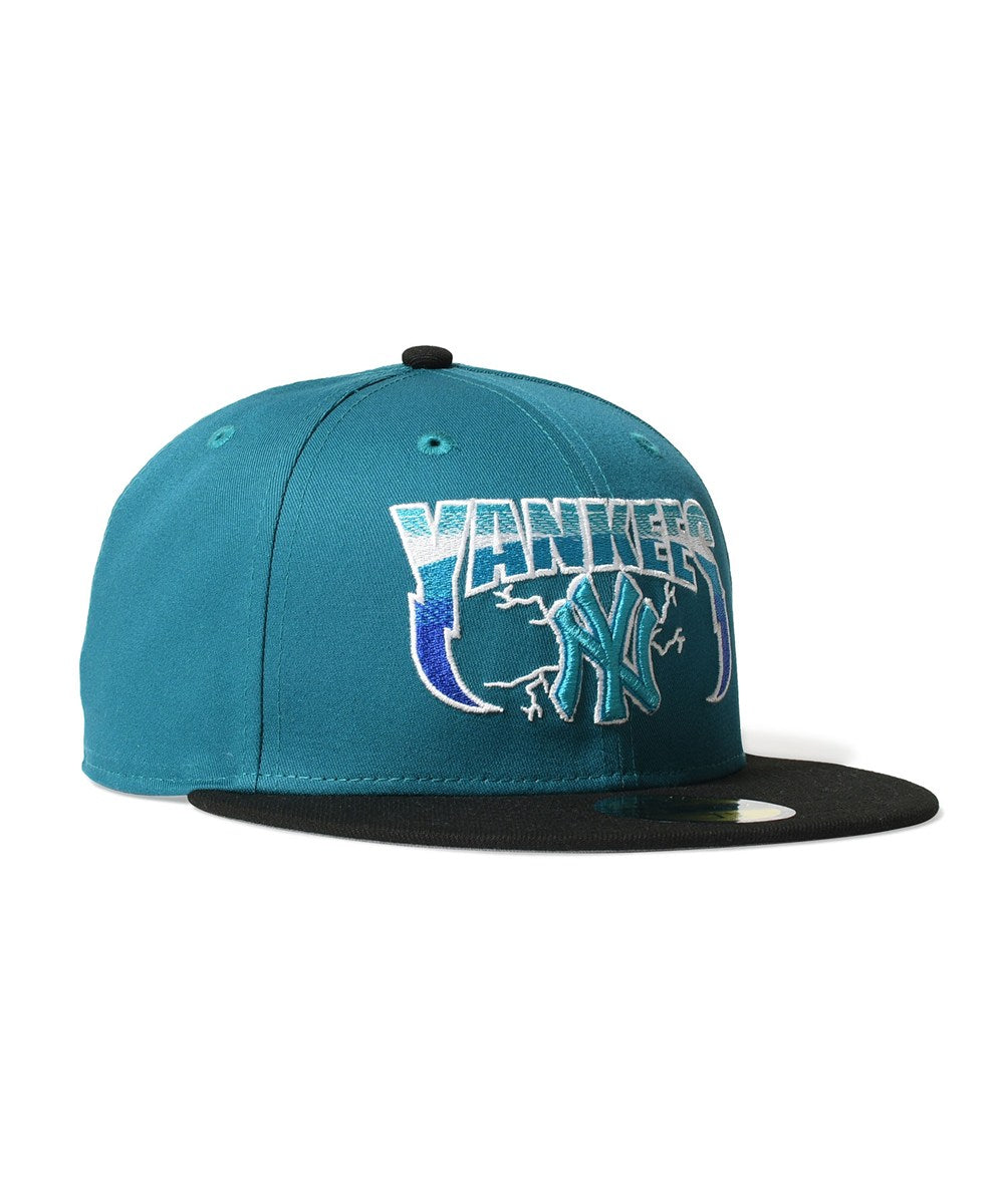 NEW ERA - NEW YORK YANKEES CO LIGHTNING NY 59FIFTY SHARK TEAL/BLACK 【71023875】