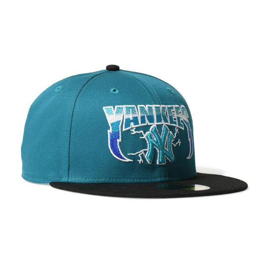NEW ERA - NEW YORK YANKEES CO LIGHTNING NY 59FIFTY SHARK TEAL/BLACK 【71023875】