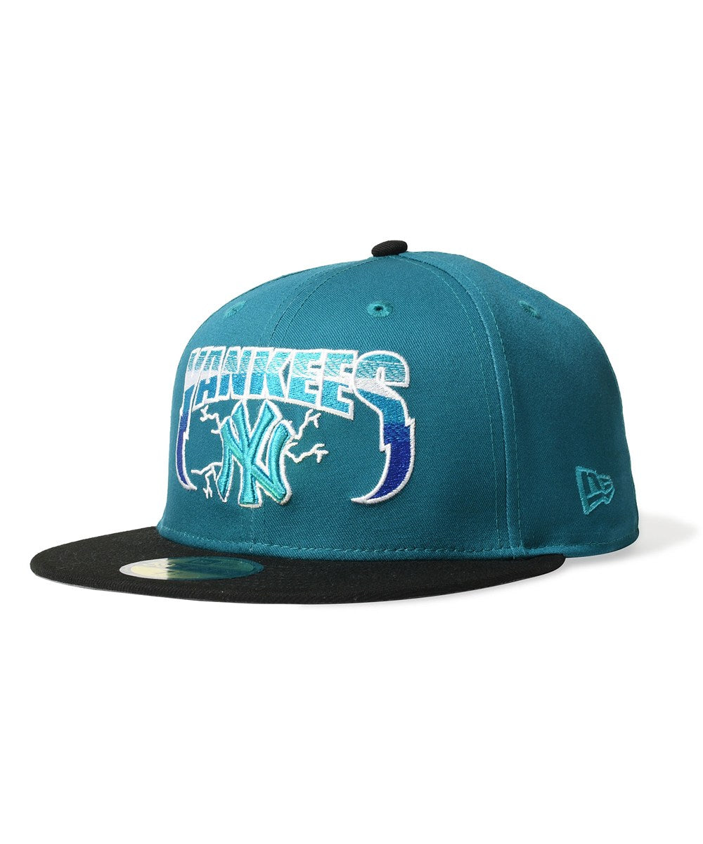 NEW ERA - NEW YORK YANKEES CO LIGHTNING NY 59FIFTY SHARK TEAL/BLACK 【71023875】