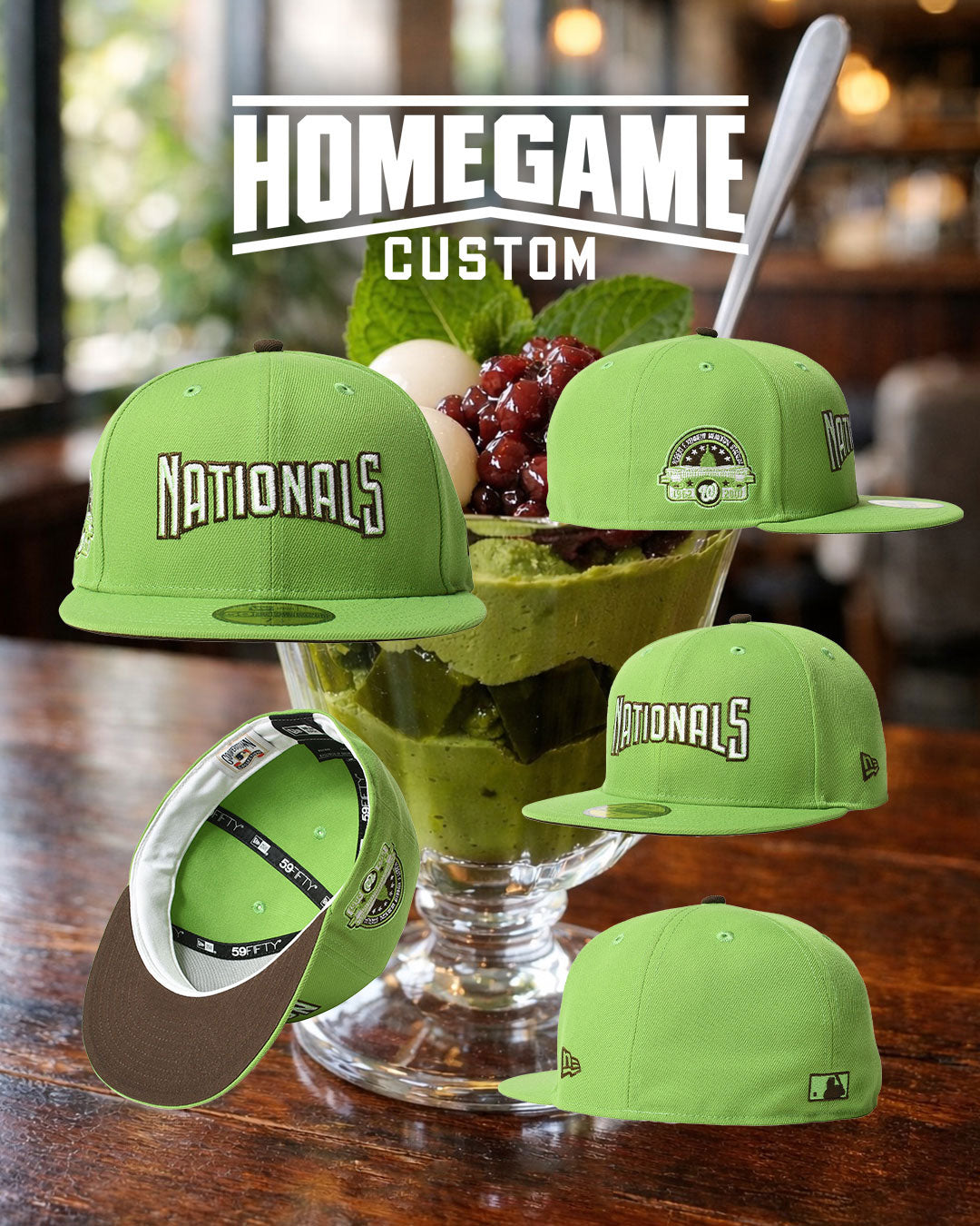 NEW ERA - WASHINGTON NATIONALS CO R.F.KENNEDY STADIUM 59FIFTY SOUND GREEN 【71023880】