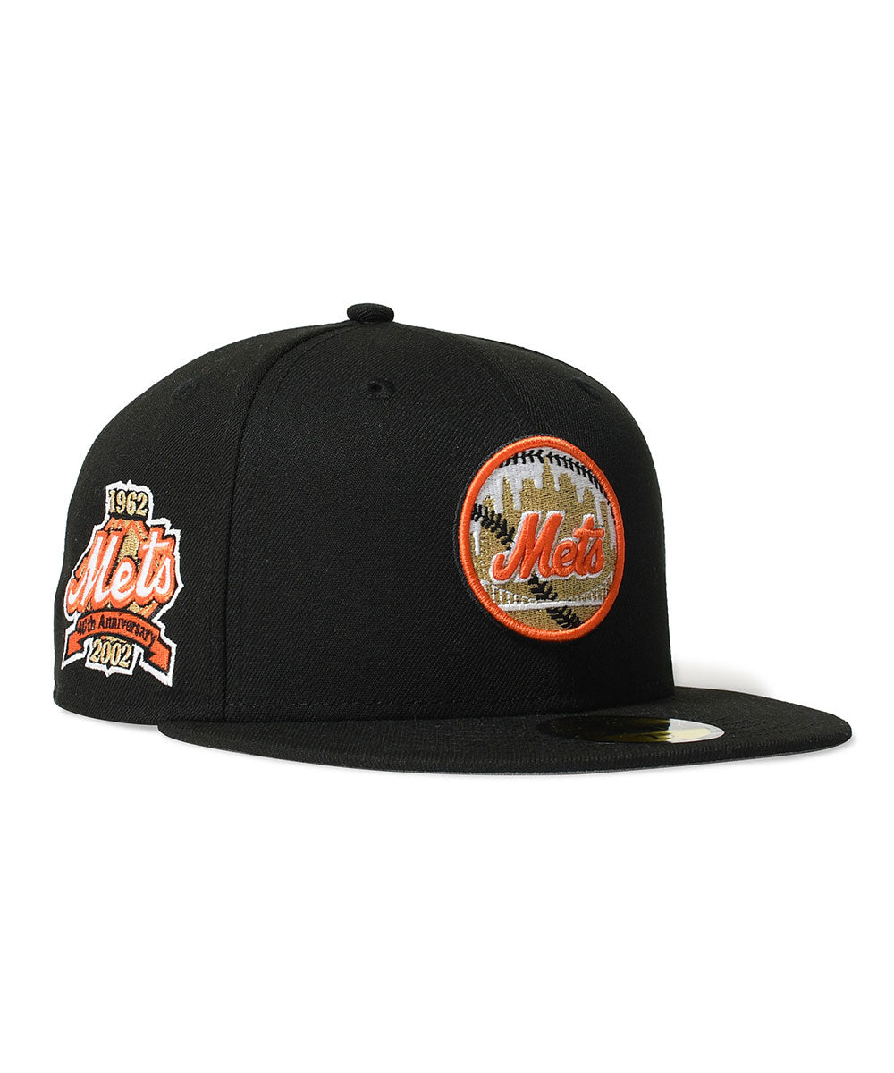 NEW ERA - NEW YORK METS CO 1962-2002 40TH ANNIV 59FIIFTY BLACK 【71023883】