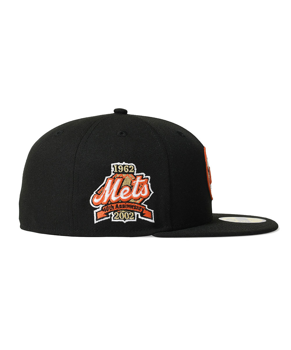 NEW ERA - NEW YORK METS CO 1962-2002 40TH ANNIV 59FIIFTY BLACK 【71023883】