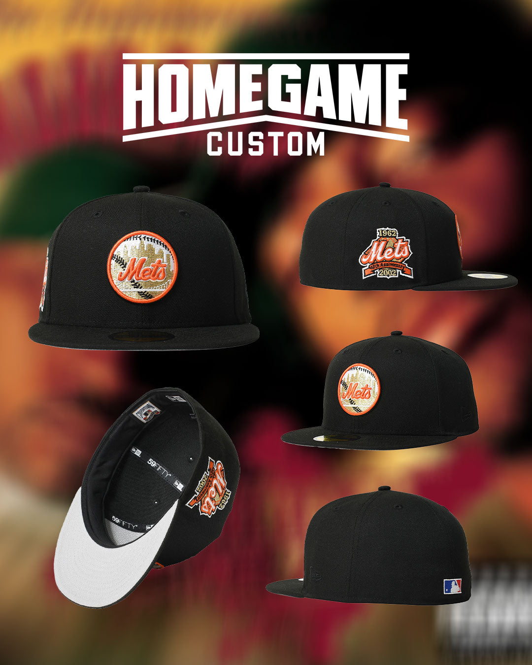 NEW ERA - NEW YORK METS CO 1962-2002 40TH ANNIV 59FIIFTY BLACK