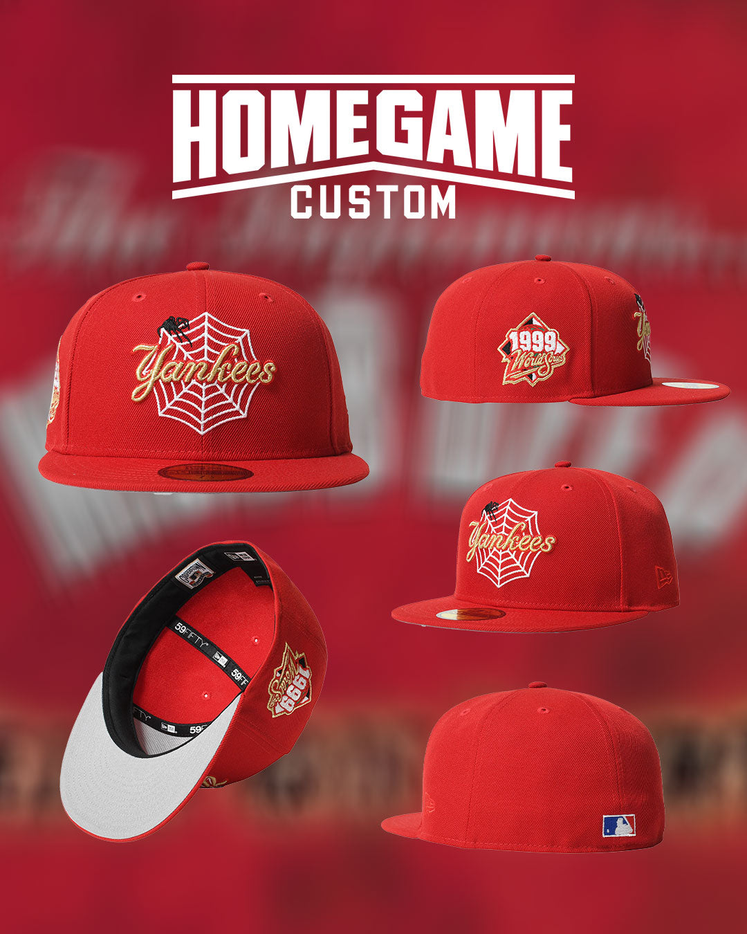 NEW ERA - NEW YORK YANKEES CO 1999 WS HALLOWEEN LOGO 59FIFTY SCRLET 【71023884】