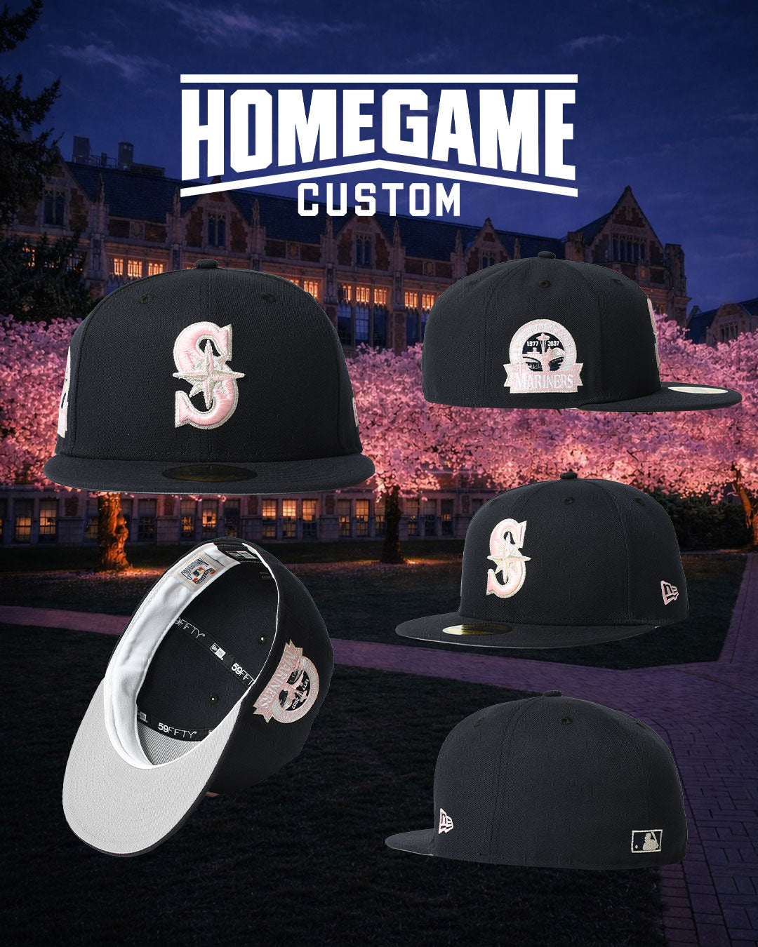 NEW ERA - SEATTLE MARINERS CO 30TH ANNIV 59FIFTY NAVY 【71023886】