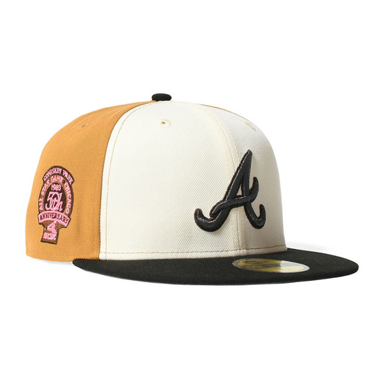 NEW ERA - ATLANTA BRAVES CO CWS 1983 COMISKEY PARK 59FIFTY PANAMA TAN/BLACK 【71024205】