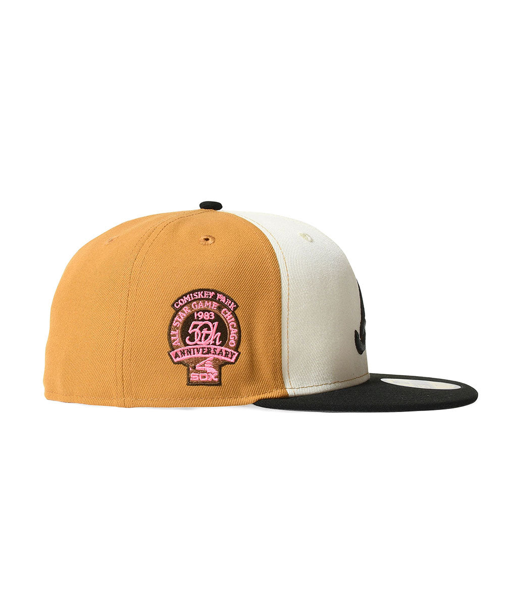 NEW ERA - ATLANTA BRAVES CO CWS 1983 COMISKEY PARK 59FIFTY PANAMA TAN/BLACK 【71024205】