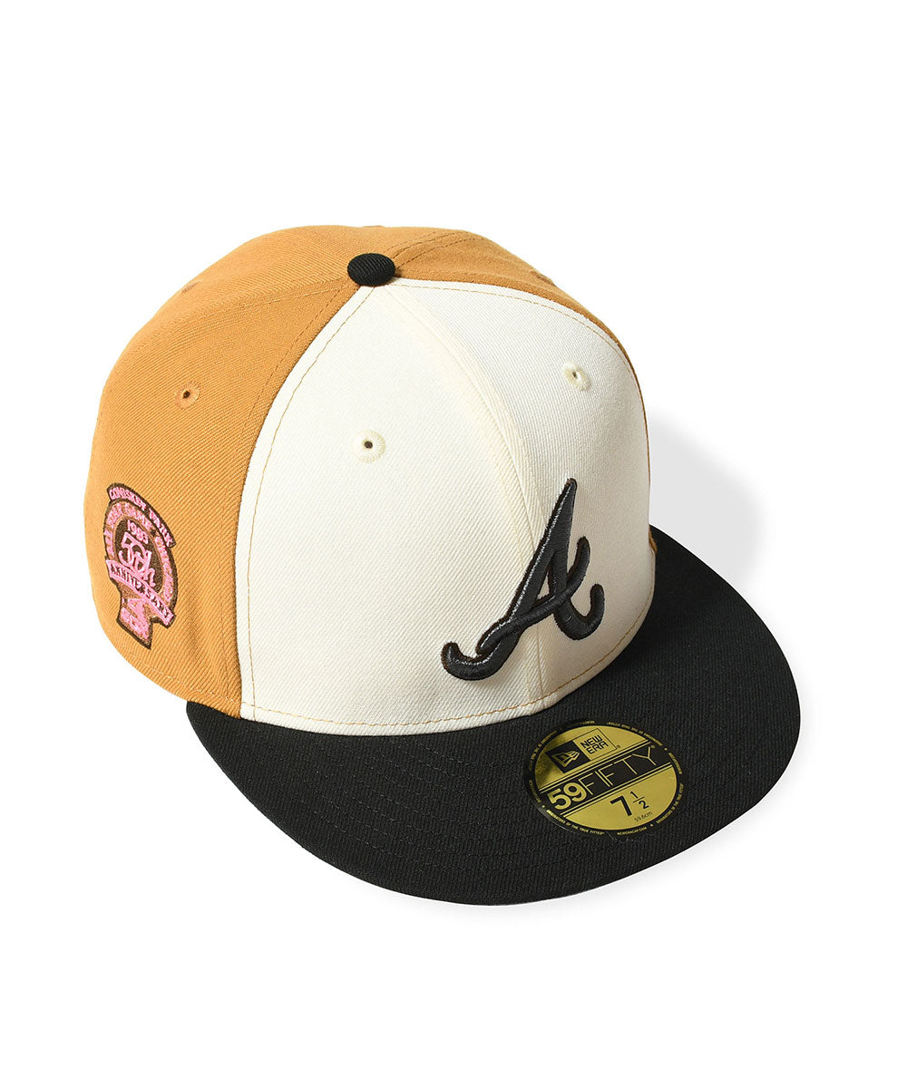 NEW ERA - ATLANTA BRAVES CO CWS 1983 COMISKEY PARK 59FIFTY PANAMA TAN/BLACK 【71024205】
